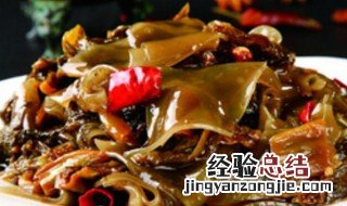 酸菜炒粉皮怎么做才好吃 酸菜炒粉皮怎么做