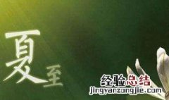 夏至应该吃哪些食物比较好 夏至适合吃什么菜