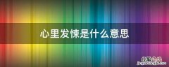 心里发悚是什么意思 震悚的意思