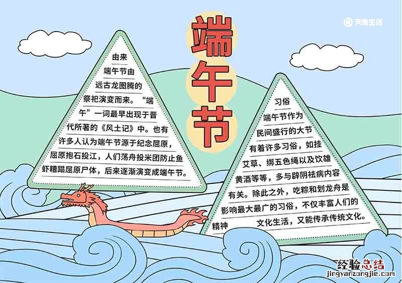 端午节手抄报内容 端午节手抄报内容文字100字