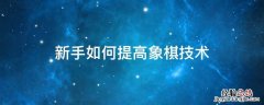 新手如何提高象棋技术 新手如何快速提高象棋