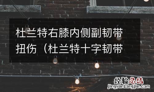 杜兰特十字韧带 杜兰特右膝内侧副韧带扭伤