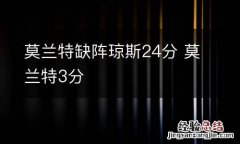 莫兰特缺阵琼斯24分 莫兰特3分