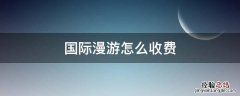 移动国际漫游怎么收费 国际漫游怎么收费