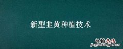新型韭黄种植技术 新型韭黄种植技术视频
