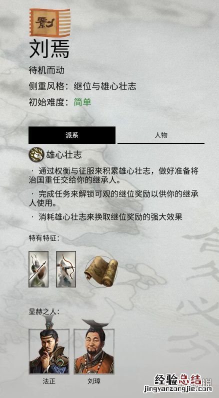 全面战争三国官渡之战dlc势力人物特性图鉴汇总 刘焉