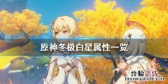 原神冬极白星属性一览 元神冬极白星