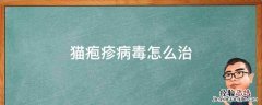 猫疱疹病毒怎么治疗根除 猫疱疹病毒怎么治