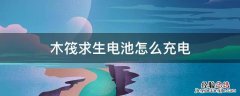 木筏生存电池充电 木筏求生电池怎么充电