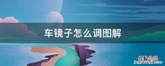 车镜子怎么调图解 怎样调车镜子