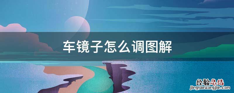 车镜子怎么调图解 怎样调车镜子