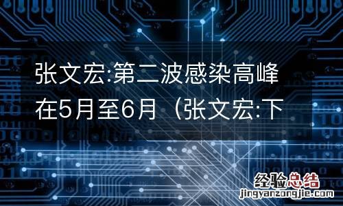 张文宏:下一波疫情或11月到来 张文宏:第二波感染高峰在5月至6月