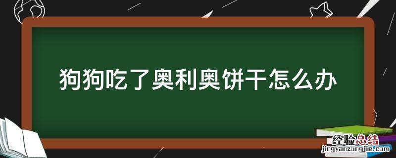 狗狗吃了一点奥利奥饼干怎么办 狗狗吃了奥利奥饼干怎么办
