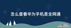 怎么查看华为手机是全网通 华为手机如何查看是不是全网通手机
