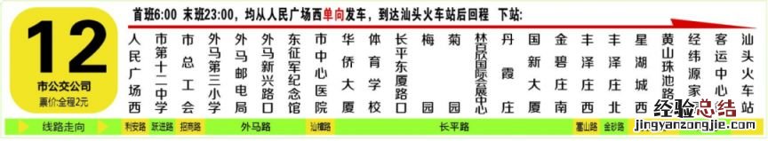 2023汕头人民广场线路调整最新消息 汕头202公交车路线查询