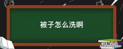 大家都是如何洗被子的? 被子怎么洗啊