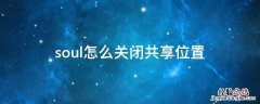 soul怎么关闭共享位置 soul聊天位置共享关闭了怎么打开
