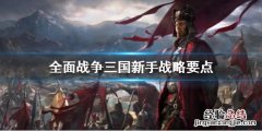 全面战争三国新手战略是什么意思 全面战争三国新手战略是什么
