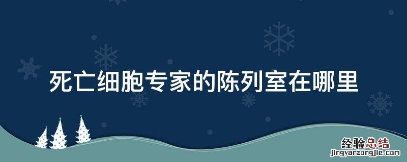 死亡细胞专家的陈列室在哪里 死亡细胞专家的陈列柜