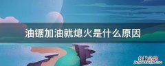 油锯加油就熄火是怎么回事 油锯加油就熄火是什么原因