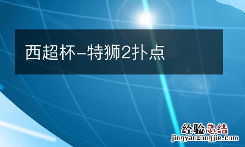 西超杯-特狮2扑点