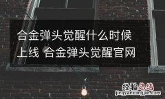 合金弹头觉醒什么时候上线 合金弹头觉醒官网