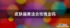 皮肤暗黄适合玫瑰金吗 皮肤偏黄适合玫瑰金吗