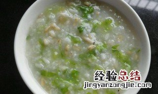 西兰花虾皮粥步骤