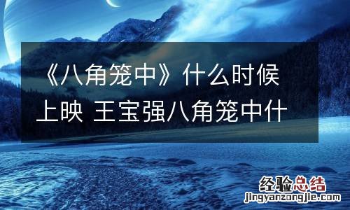 《八角笼中》什么时候上映 王宝强八角笼中什么时候上映