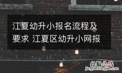 江夏幼升小报名流程及要求 江夏区幼升小网报