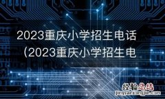 2023重庆小学招生电话是多少 2023重庆小学招生电话