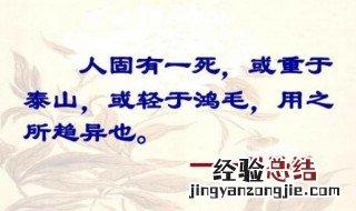 人固有一死或重于泰山或轻于鸿毛是谁说的 司马迁的简介