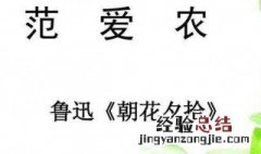 范爱农主要内容 范爱农主要内容概括50字