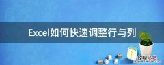 Excel如何快速调整行与列 excel怎么快速调换行列
