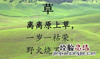草诗古诗意思 草诗古诗意思解释
