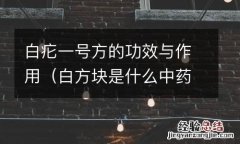 白方块是什么中药 白疕一号方的功效与作用
