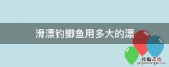 滑漂如何钓鲫鱼 滑漂钓鲫鱼用多大的漂