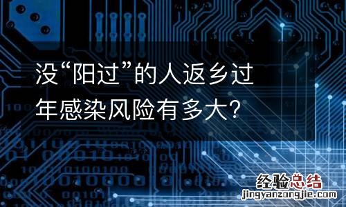 没“阳过”的人返乡过年感染风险有多大?