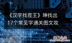 《汉字找茬王》珅找出17个常见字通关图文攻略 找字珅怎么过
