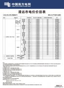清远 电价 2023清远市电价价目表
