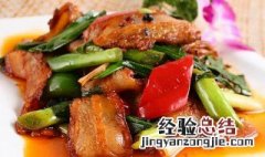 猪头肉炒油豆腐图片 猪头肉炒土豆油菜叶的做法