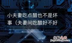夫妻间吃醋好不好 小夫妻吃点醋也不是坏事