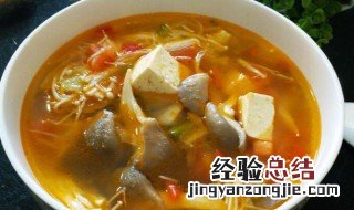 番茄豆腐汤云吞 番茄豆腐羹的做法大全家常