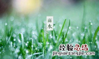 雨水的经典祝福语 雨水经典祝福语