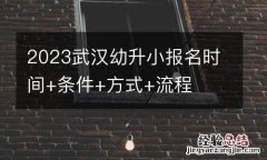 2023武汉幼升小报名时间+条件+方式+流程