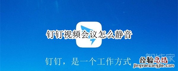 钉钉视频会议怎么静音