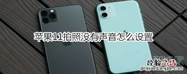 苹果11拍照没有声音怎么设置