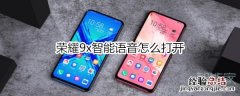 荣耀9x智能语音怎么打开