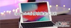 ipad air3分屏功能怎么开启