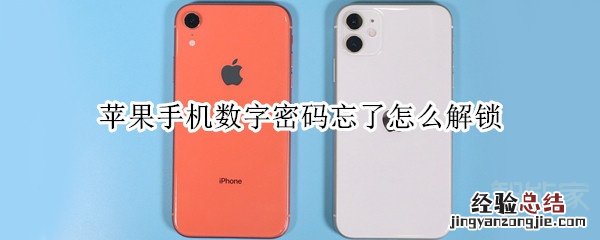 苹果手机数字密码忘了怎么解锁